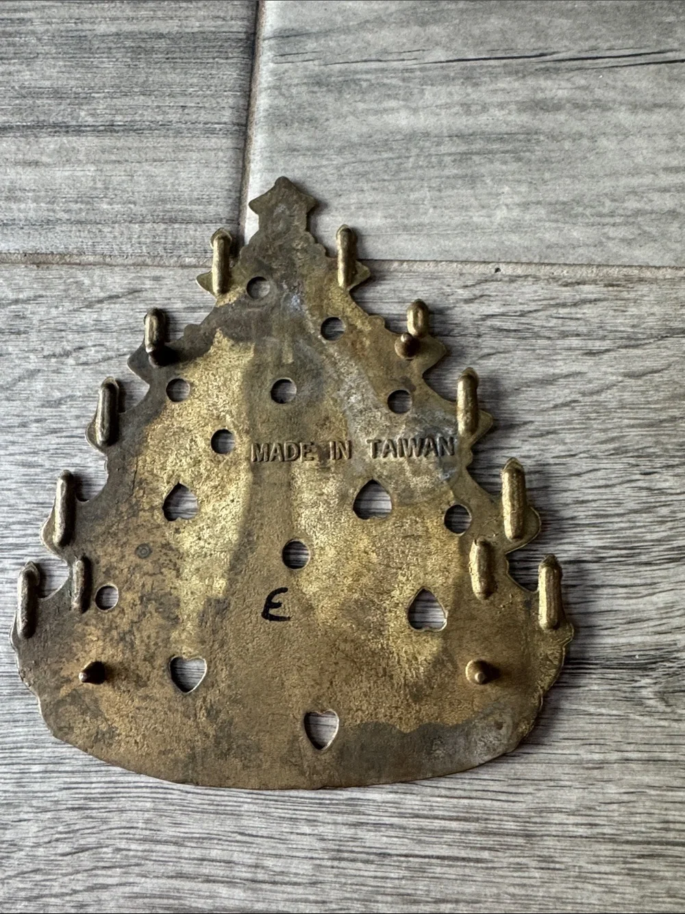 Brass Christmas Tree Decorative Trivet